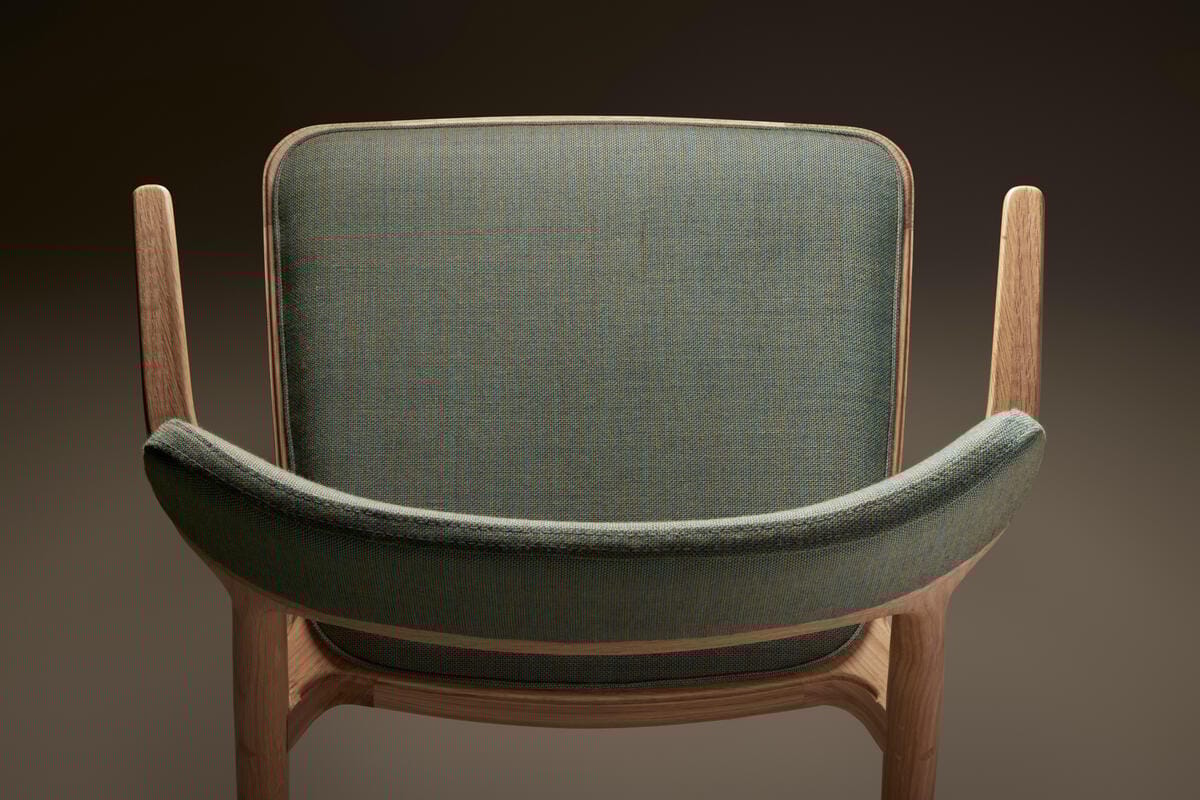 Деревянный штабелируемый стул с мягким сиденьем ALKI ORRIA ARCH-00091551 - Вид №13