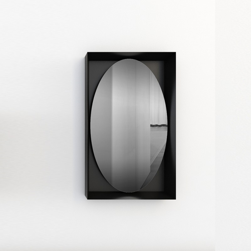 F155AX80 VIP зеркало Adriani e Rossi глянцевый черный  - Вид №3