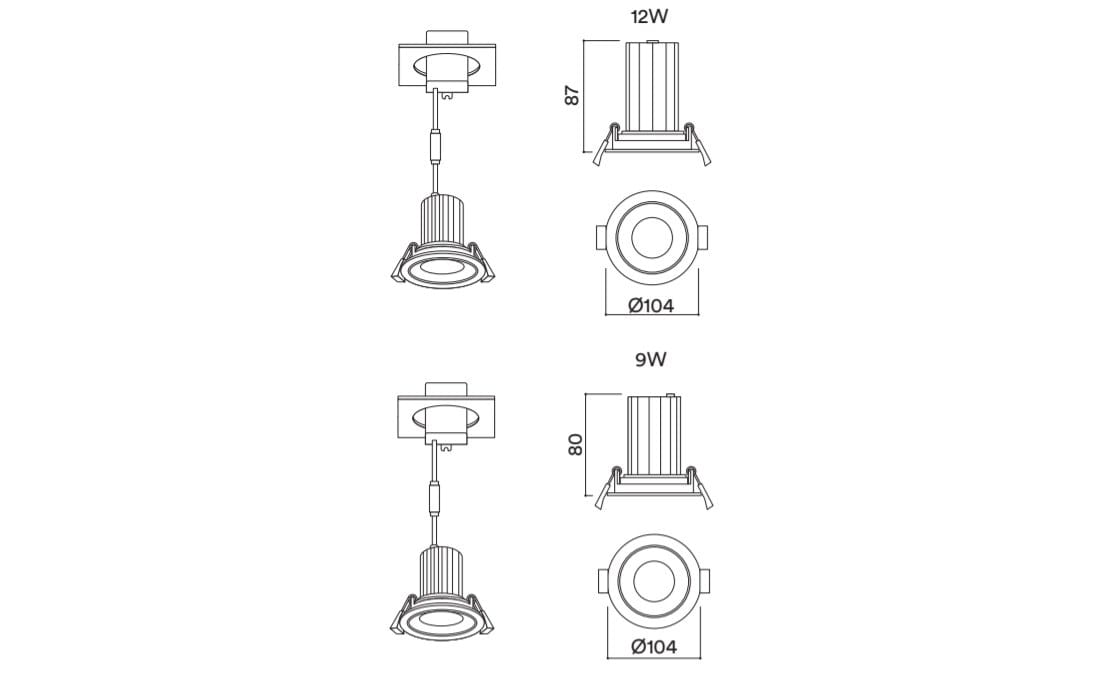 Регулируемый светодиодный прожектор с порошковым покрытием HER INEL XL ARCH-00143208 - Вид №2