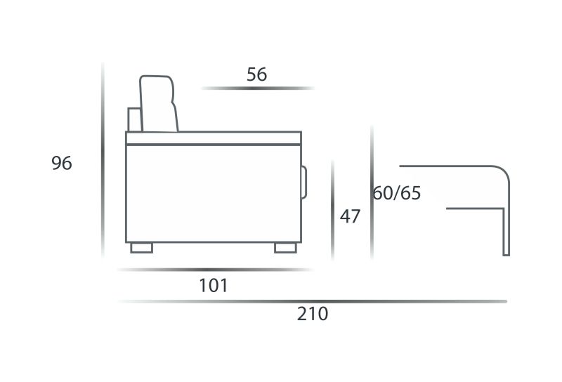 Диваны Divano 2 Posti – 1 Relax Spaziorelaxitalia  Europa Europa Divano 2 Posti – 1 Relax - Вид №4