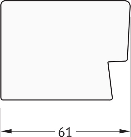 BY 1159 Зеркало с фацетом в багетной раме - алюминий 61 mm EVOFORM Exclusive - Вид №3