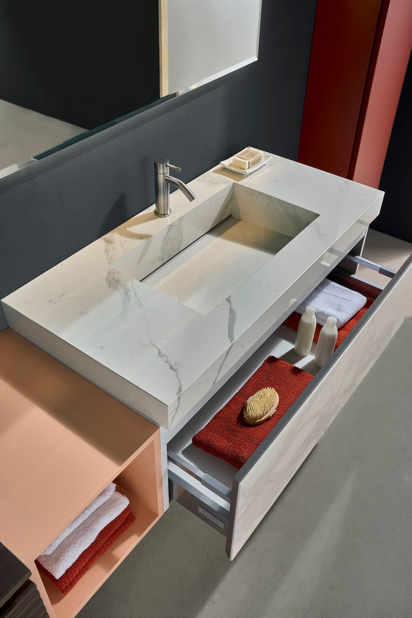 Полная мебель для ванной комнаты Gaia Mobili Contemporary ARCH-00005869 - Вид №1