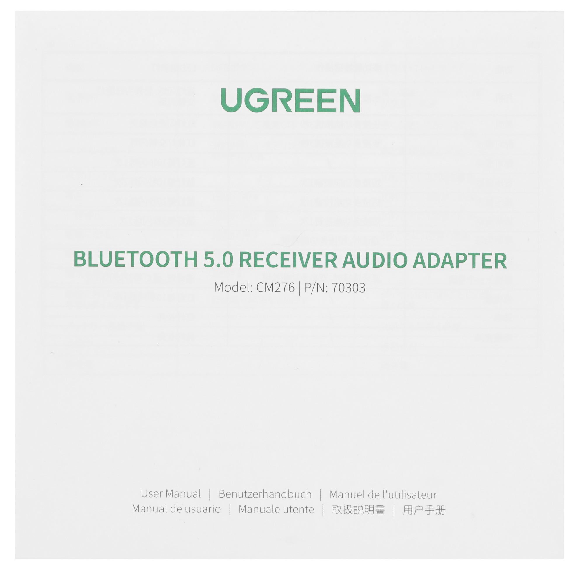 9155000 Bluetooth-ресивер Ungreen CM276 Ugreen STDN-0036283 - Вид №6
