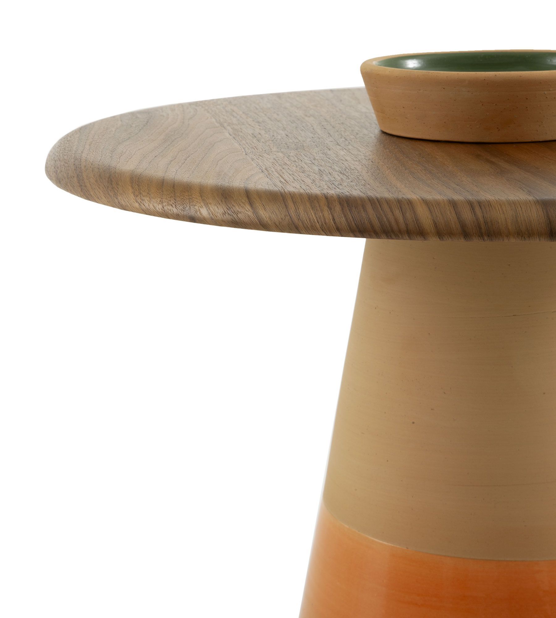 Журнальный столик из глины с деревянной столешницей Morica Design Высокая мода ARCH-00129625 - Вид №15