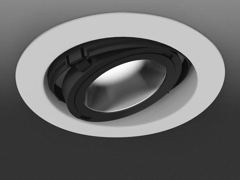 Martinelli Luce Регулируемый встраиваемый светодиодный светильник из алюминия Eye 2882/l/1/r/bi - Вид №1