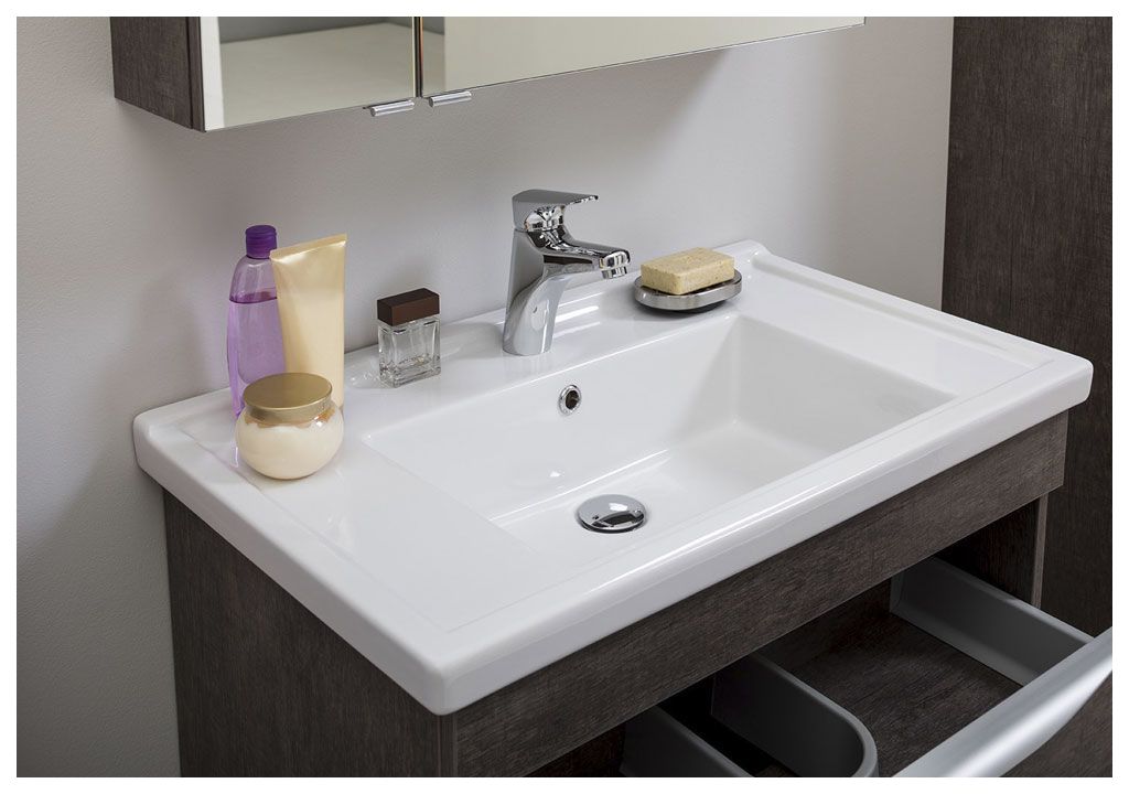 Тумба с раковиной Aquanet Эвора 70 дуб антик 0018300100182323 - Вид №7