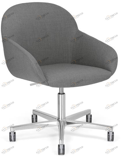 Crassevig Мягкое вращающееся кресло с 5 спицами Elba sun-id-1409137