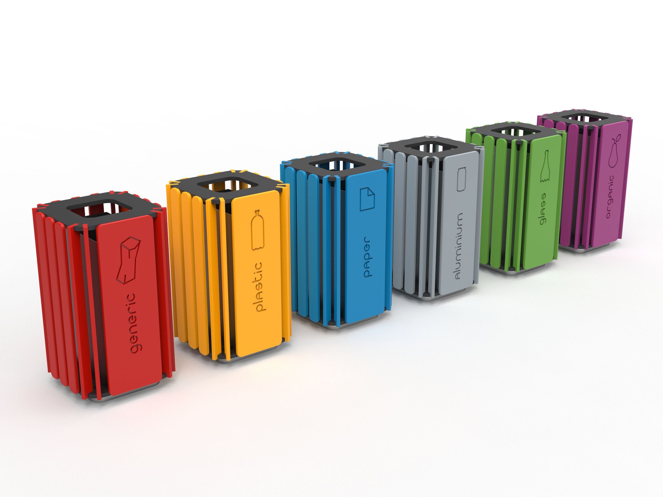 Полиэтиленовая корзина для мусора для раздельного сбора Donye Ranardo ARCH-00036686 - Вид №1