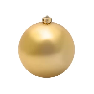 Елочный шар ø15 см пластик золотой