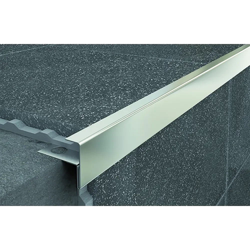 Профиль внешний угол Alprofi 270 см ПУ 13-10НС.2700.001 нержавеющая сталь цвет серый STLM-2096555 - Вид №1