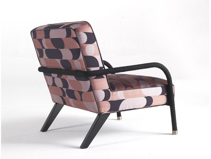 Gianfranco Ferré Home Кресло с обивкой из ткани с подлокотниками Loop sun-id-1396489 - Вид №2