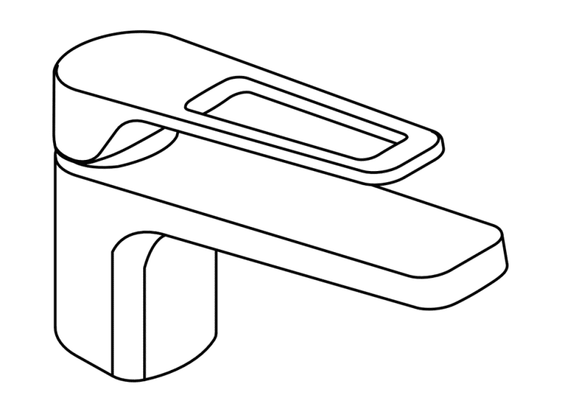 AQ1.12M10340 Однорычажный смеситель для раковины HEWI System-Armaturen  - Вид №5