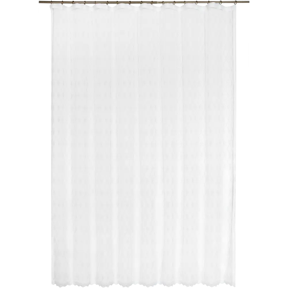 Тюль на ленте «Вышивка», 250x260 см, орнамент, цвет белый AMORE MIO STLM-2149423