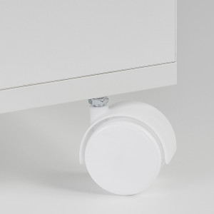 Мебельное колесо поворотное , с винтом М8, без тормоза, D50, белый LJPS0206 Public Steel Россия