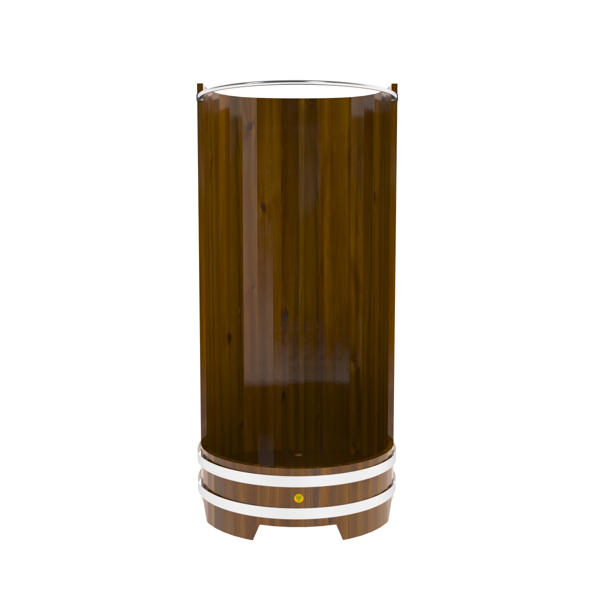 2213 Душевая кабина с держателем для шторки мореная Рустик Alyarus  - Вид №2