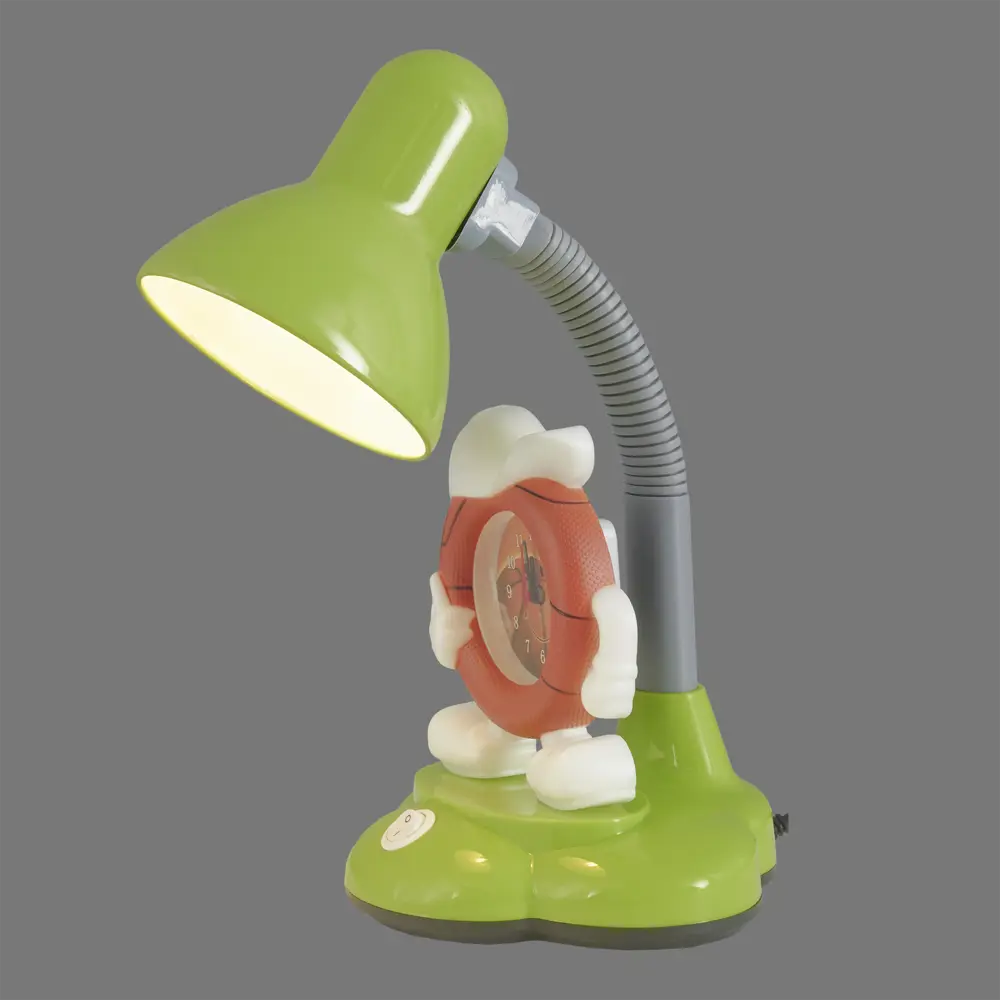 Настольная лампа с часами Camel KD-388 «Баскетбол», цвет зелёный CAMELION STLM-2093233 - Вид №1