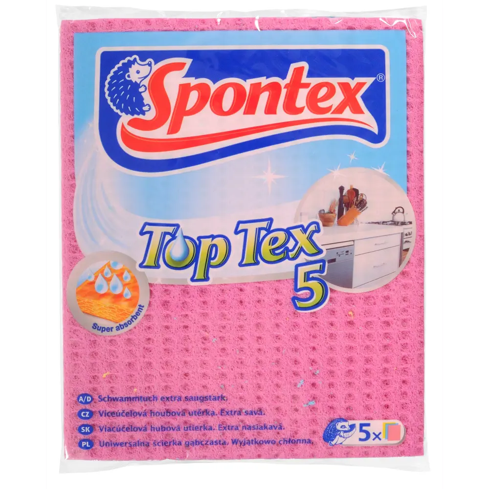 Салфетка целлюлозная Spontex Top Tex 5 шт. 84177030 STLM-2109702  - Вид №1