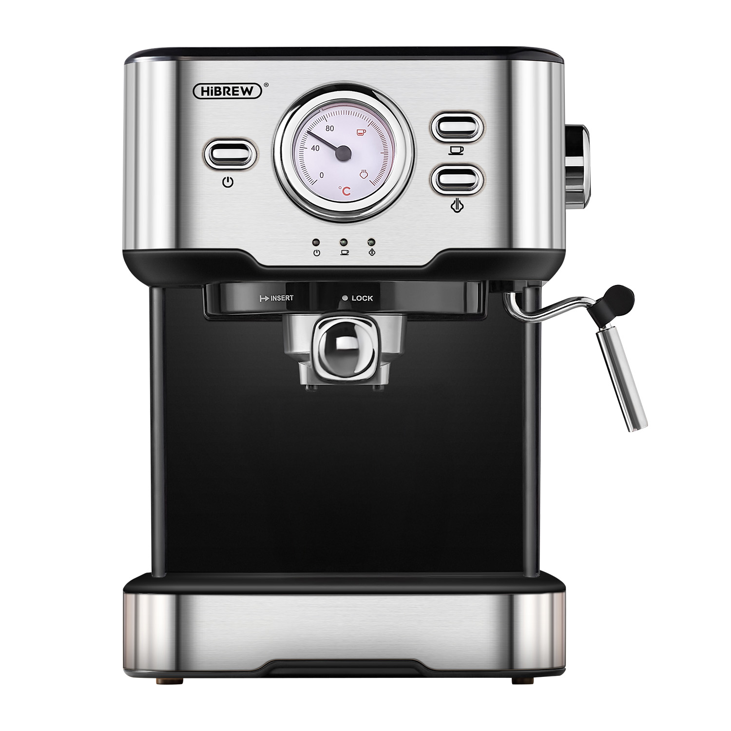 9156827 Кофеварка рожковая Hibrew CM5403 серебристый STDN-0042990 - Вид №1