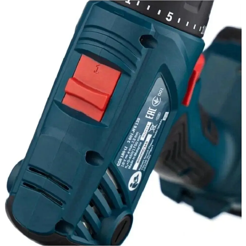 Дрель-шуруповерт аккумуляторная Bosch Professional GSR 180 LI 06019F8109, 18 В Li-Ion 2x1.5 Ач STLM-2126031 - Вид №5
