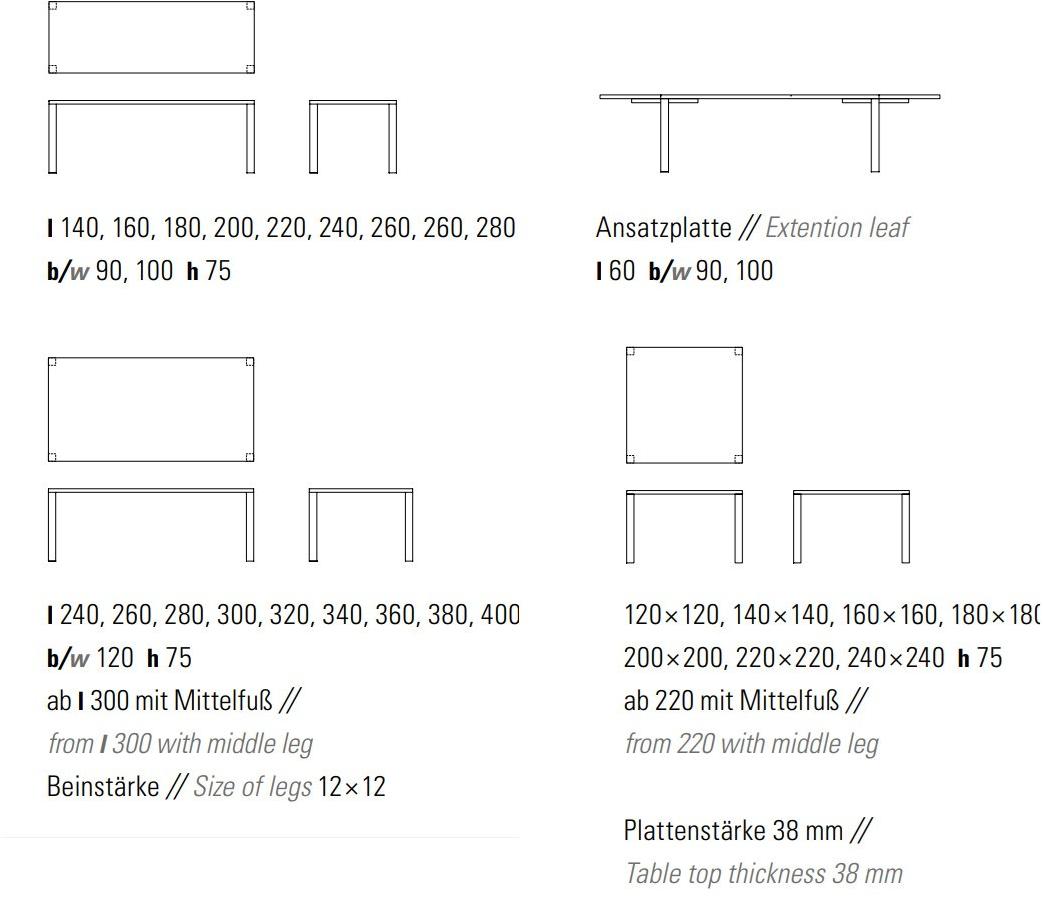 ZEITRAUM Прямоугольный обеденный стол из массива дерева Pjur sun-id-1363383 - Вид №8