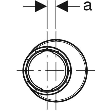 390.574.14.1 Переход эксцентриковый Geberit Silent-PP Geberit  - Вид №2