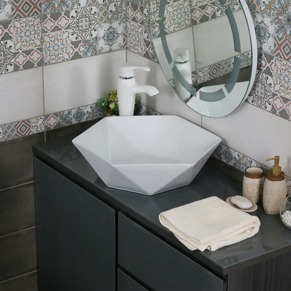 Мини-раковина Melana MLN-320342 накладная белая STLM-2033497 - Вид №4