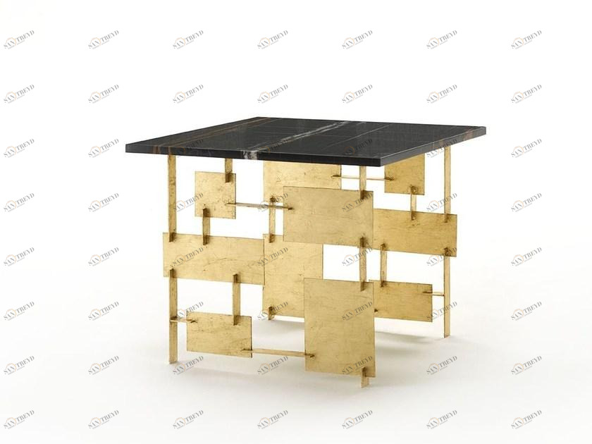 MARIONI Квадратный мраморный журнальный столик для гостиной Raymond 02716