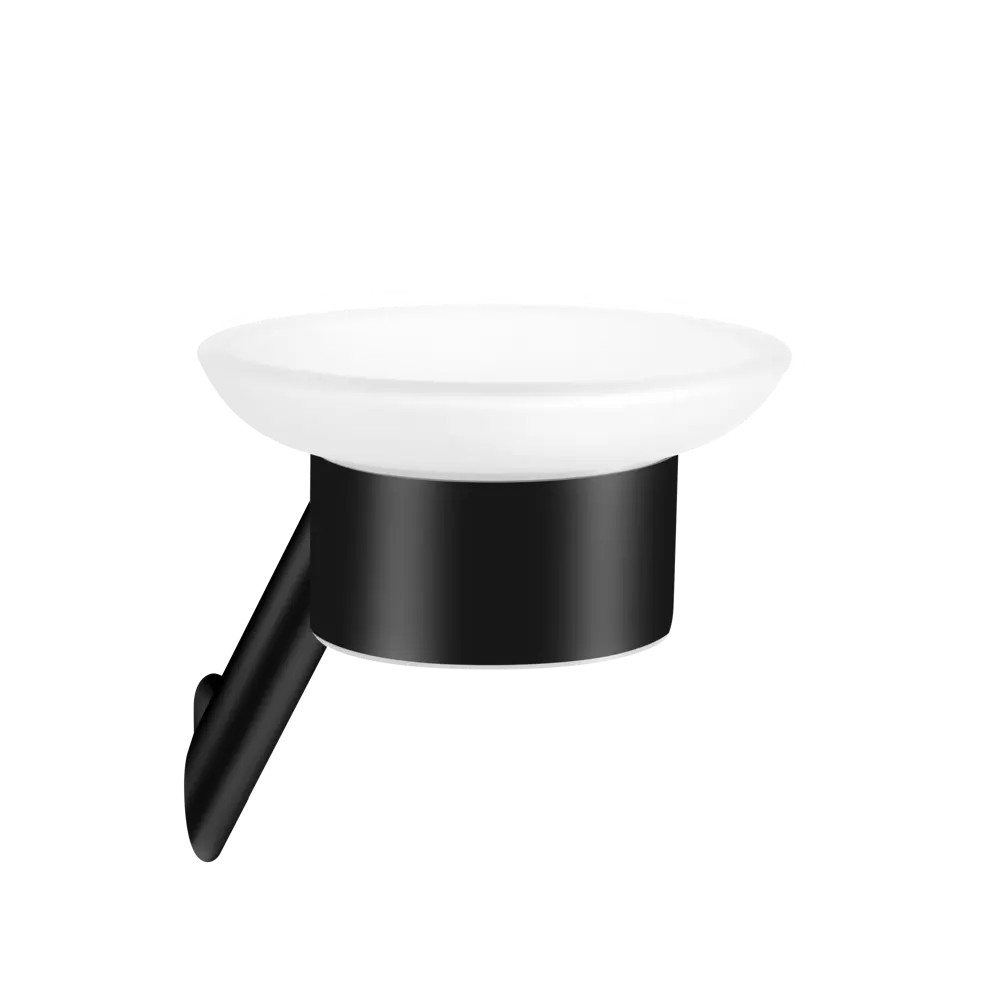 89379394 Мыльница Iddis Line LMLINSG0Bi42 подвесная стальная цвет черный STLM-1575751