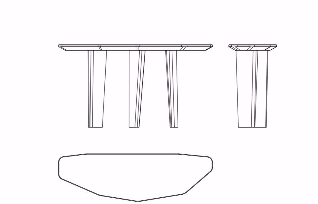 Ginger & Jagger Консоль-полумесяц из мрамора Earth to earth sun-id-1439920 - Вид №4