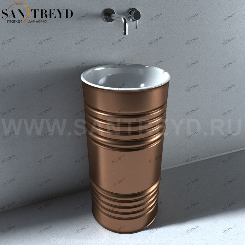 474380 Напольная раковина стоящая круглая Kerasan Artwork