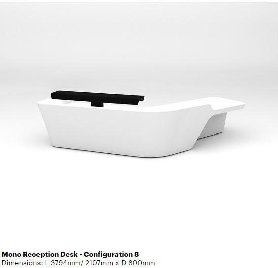 Isomi Стойка администратора для модульного офиса из твердой поверхности Mono sun-id-1428660 - Вид №9