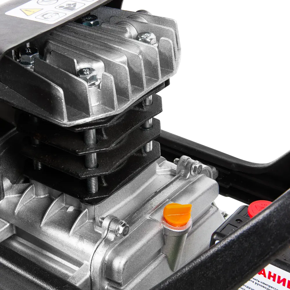Компрессор масляный воздушный Сибртех КК-1100/22, 1.1 кВт, 135 л/мин, 22 л, прямой привод STLM-2087148 - Вид №3