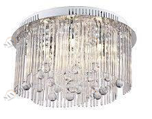 Потолочный светильник ST Luce SL металл стекло 10 ламп SL744.102.10 ST LUCE КАСКАДНЫЕ 073281 Прозрачный;серебро 