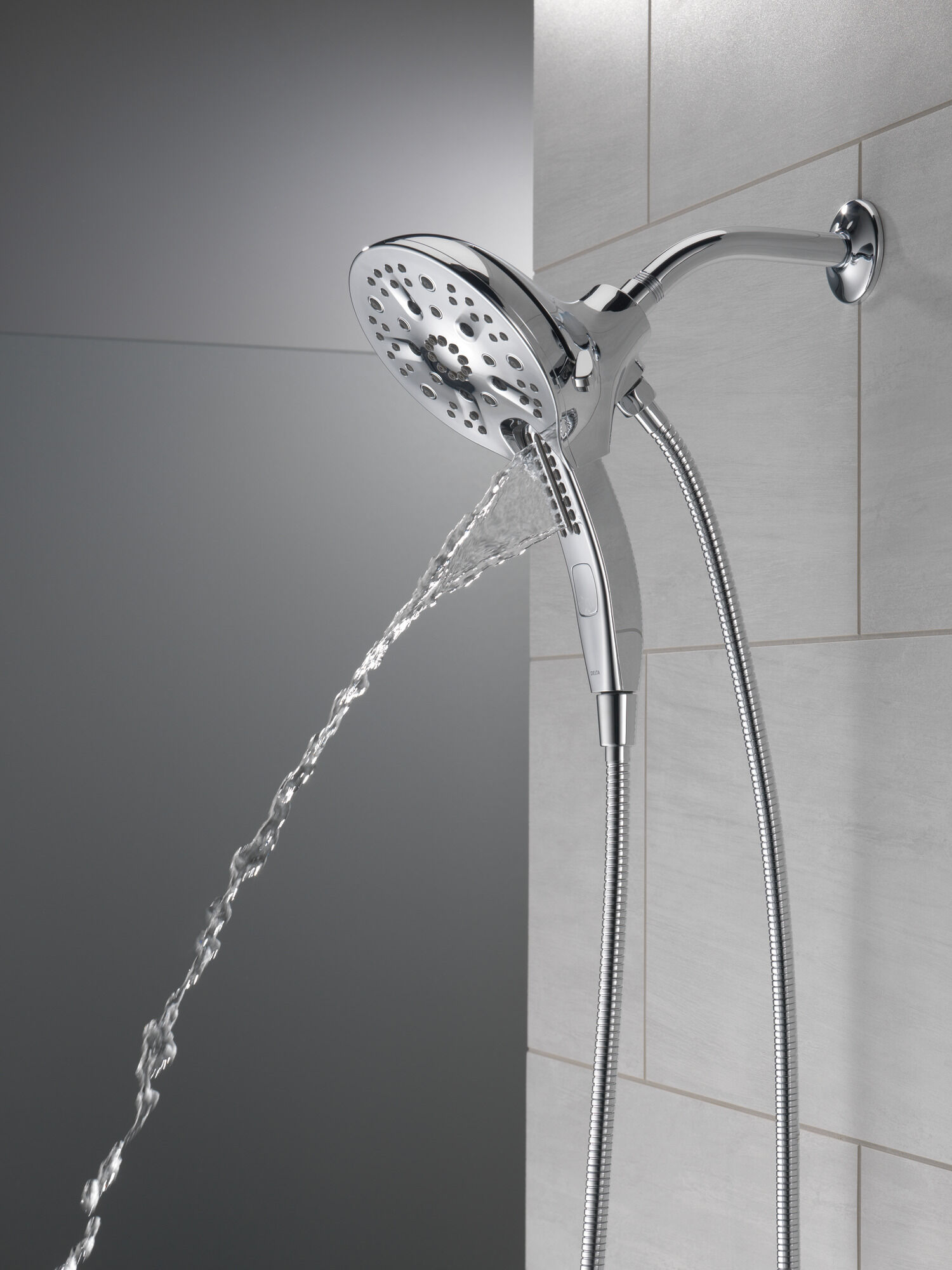 58620-PK In2ition® H2Okinetic® Душ два в одном с 5 настройками Delta Faucet Universal Showering Хром  - Вид №14