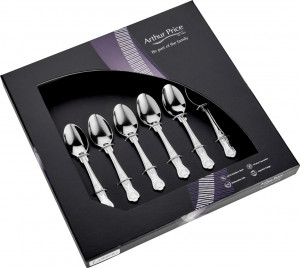 10643753 Arthur Price Набор ложек кофейных Arthur Price "Кингс", 6шт, п/к Сталь нержавеющая