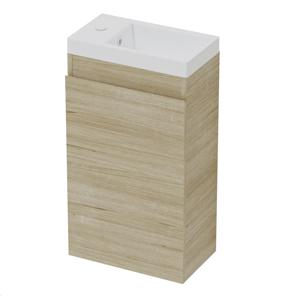 Тумба под раковину подвесная Vigo Matteo 40 см цвет бежевый STLM-2072121