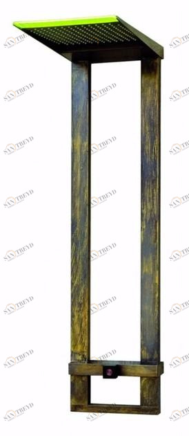 tender rain Настенная душевая стойка из латуни с душевой лейкой Menhir sun-id-1508007