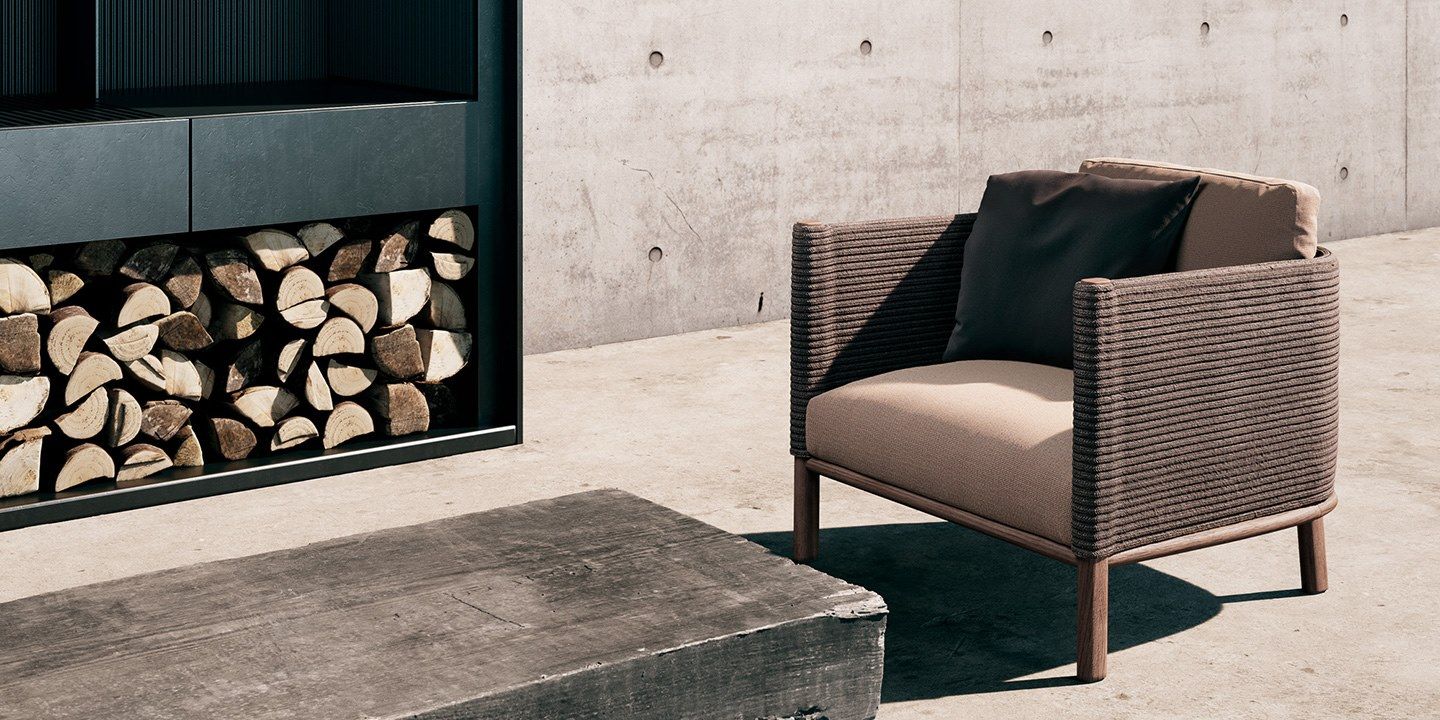 Тканевое садовое кресло с подлокотниками Kettal Джиро ARCH-00069620 - Вид №3