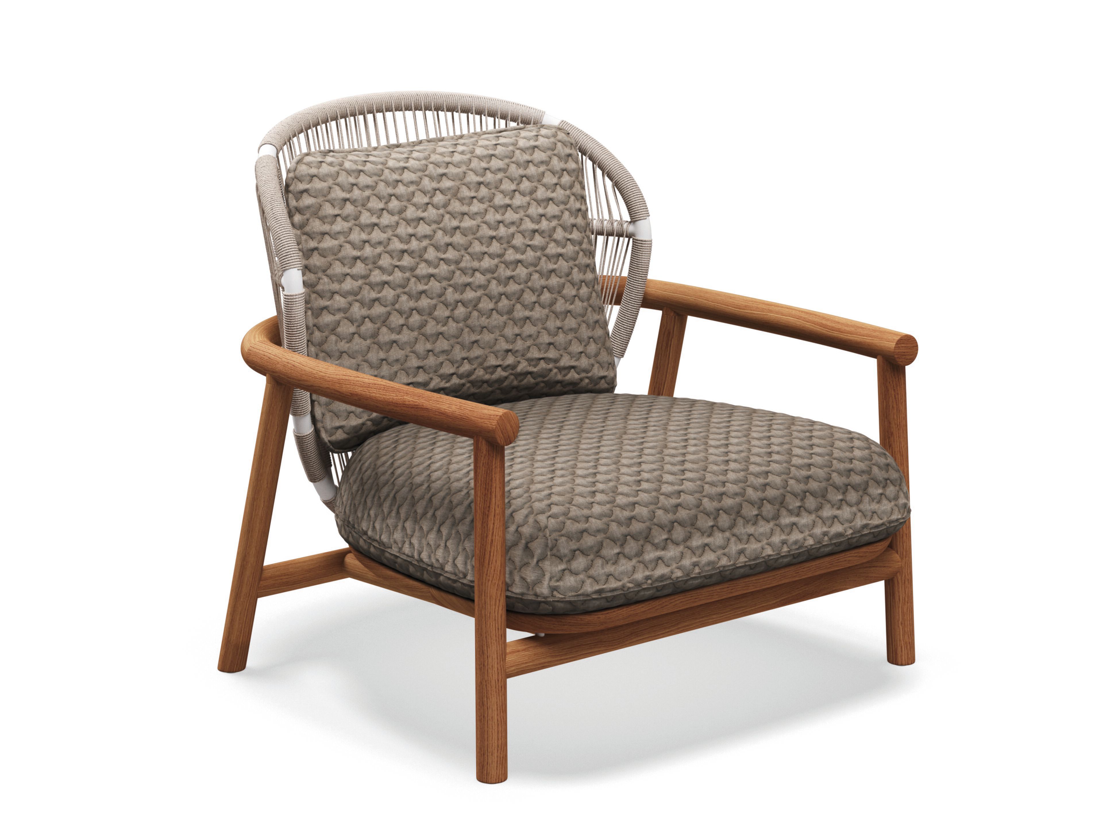 Тканевое садовое кресло с подлокотниками Gloster папоротник ARCH-00126319