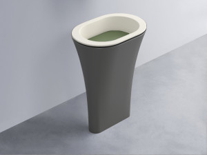 AMLA65-TL+AMPILO-AG+AMCOLO-CM Раковина Amedeo Ovale отдельностоящая cielo Enjoy + Amedeo