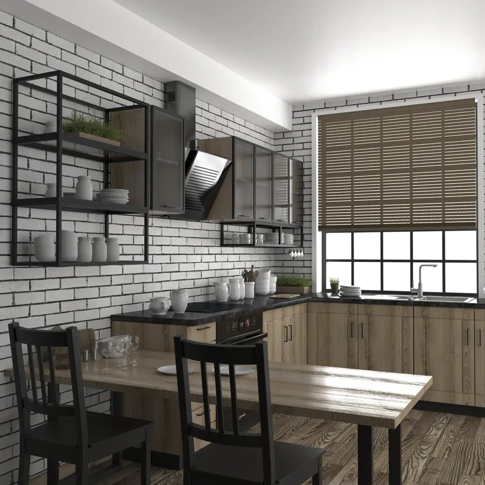 Полка-каркас для кухни 35х35х60 см, алюминий/стекло 82044511 STLM-2097382 DELINIA  - Вид №5