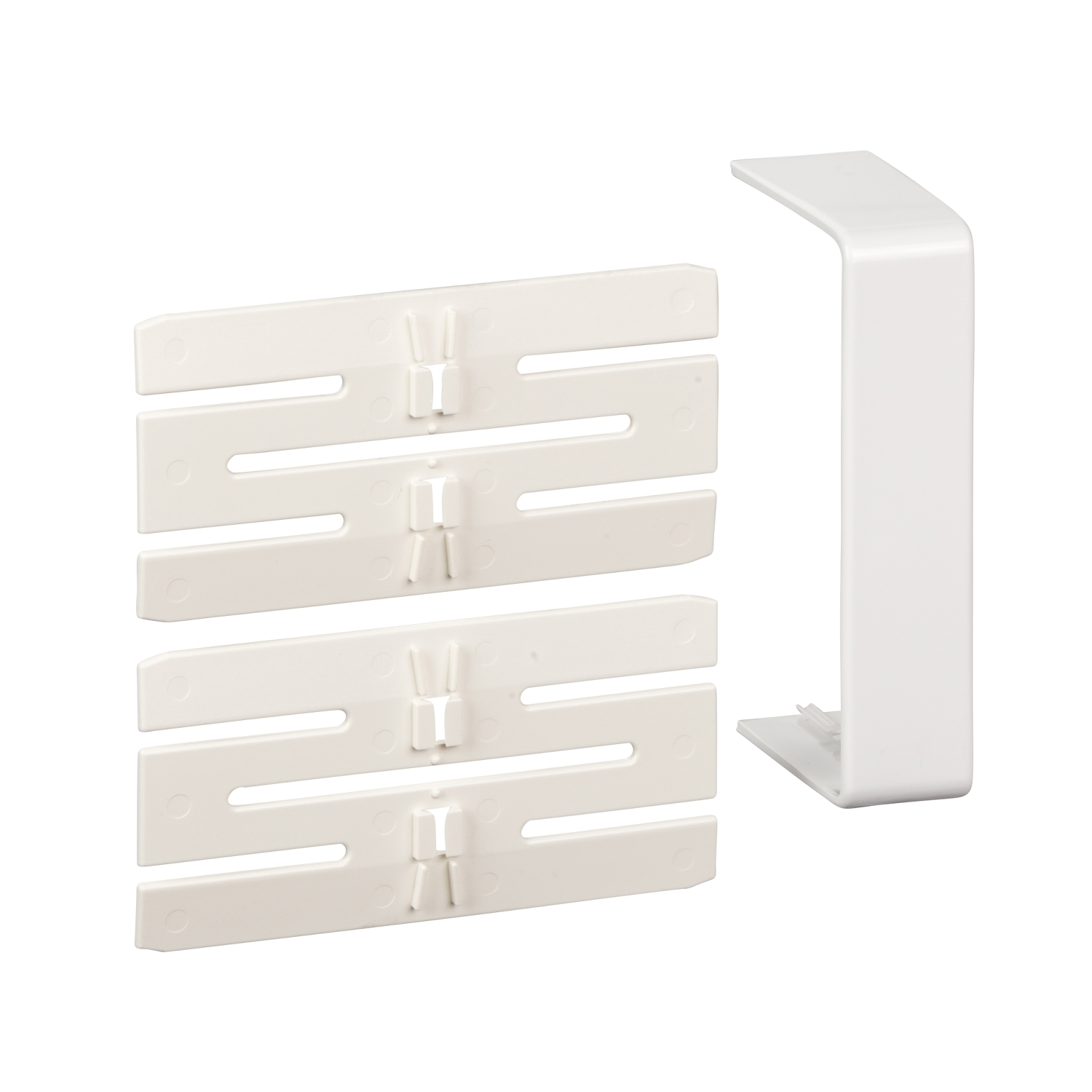 ISM10206P OptiLine45 Накладка на стык короба 95х55 RAL9003 Schneider Electric Электромонтажная система OPTILINE 45 