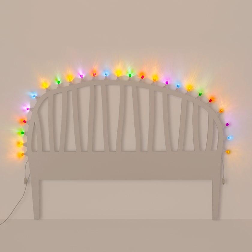Seletti Изголовье МДФ со встроенной подсветкой для двуспальной кровати Luminaire sun-id-1497731 - Вид №6