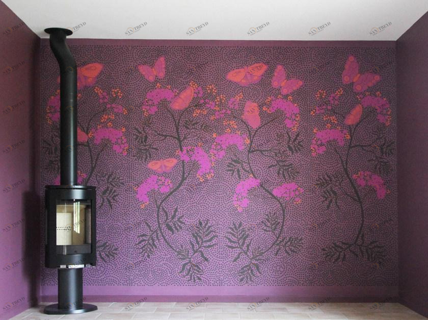 CONCEPTUWALL Панорамные панорамные обои на флизелиновой дизайнерской бумаге Butterfly sun-id-1364065