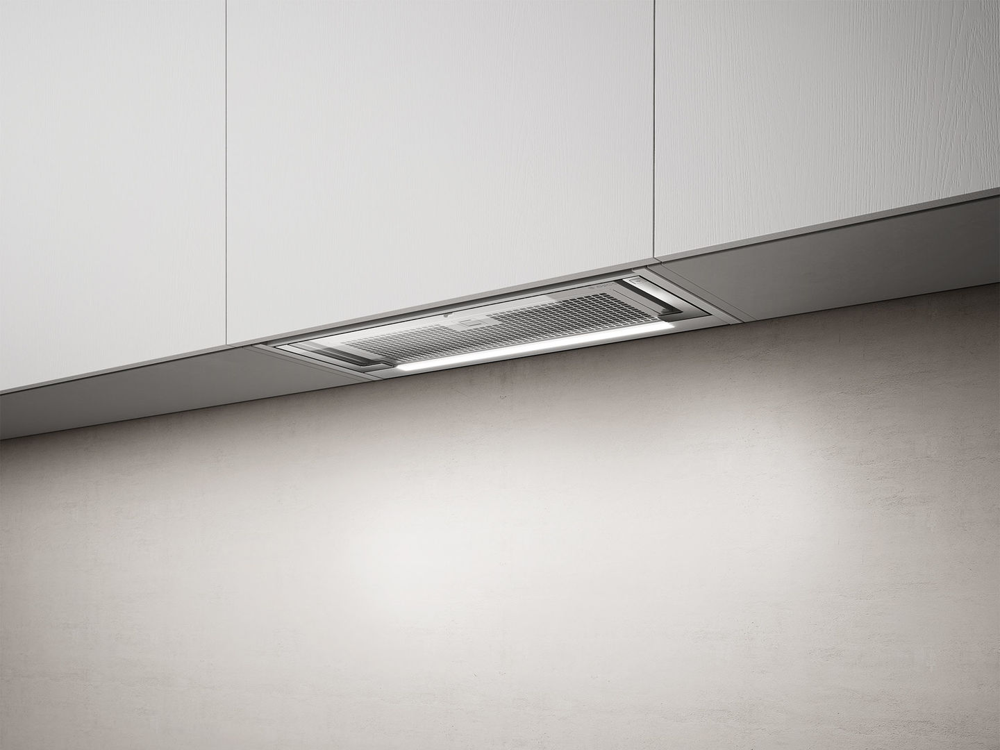 GLASS OUT IX/A/90-PRF0109788 Вытяжки / встраиваемая, 90 см, 1000 куб.м., электронное управление, светодиодное освещение, нержавеющая сталь+белое стекло Elica  - Вид №1