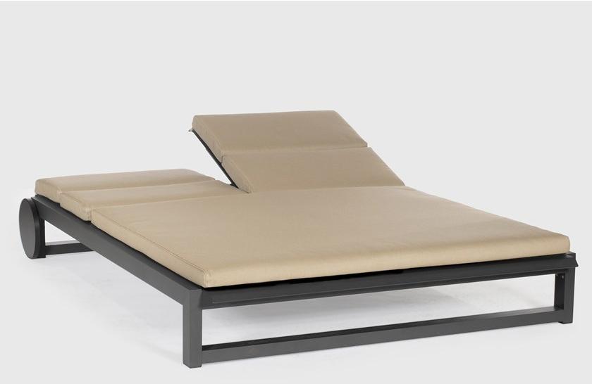 Sachi Алюминиевая регулируемая двуспальная садовая кушетка Spikes sun-id-1457390 - Вид №1