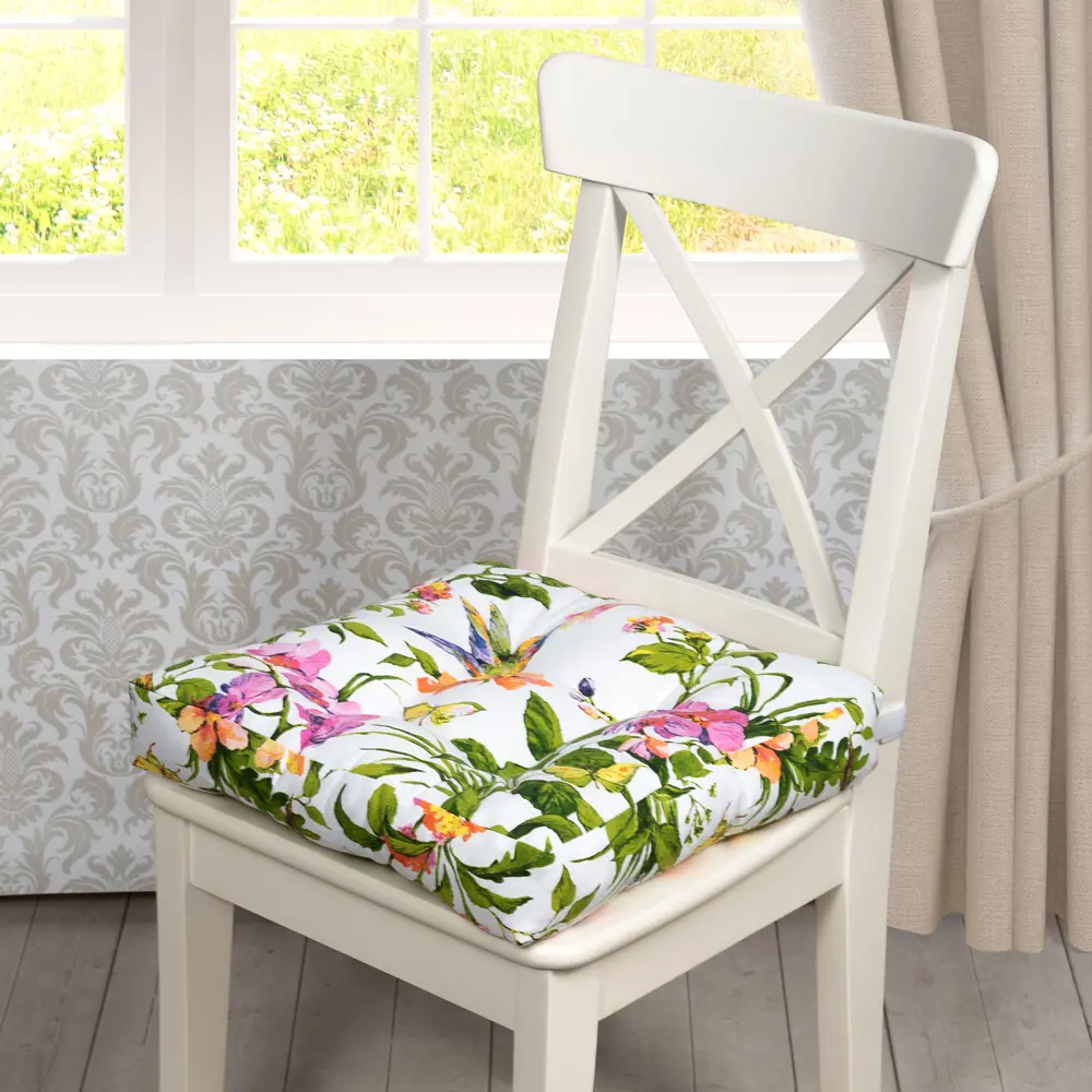 Подушка для стула Altali Колибри 40x40 см хлопок мультиколор 89076481 STLM-2089764  - Вид №3