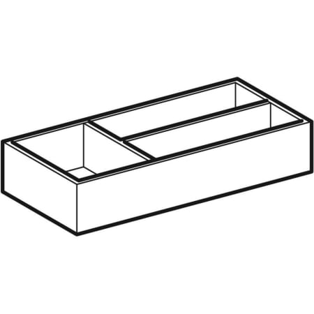 500.525.00.1 Перегородка для выдвижного ящика Geberit Xeno², T-образная, для верхнего выдвижного ящика Geberit  - Вид №1