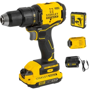 Дрель-шуруповерт аккумуляторная бесщеточная Stanley Fatmax SBD710D2K, 18 В Li-Ion 2x2 Ач 88749301 STLM-2143486