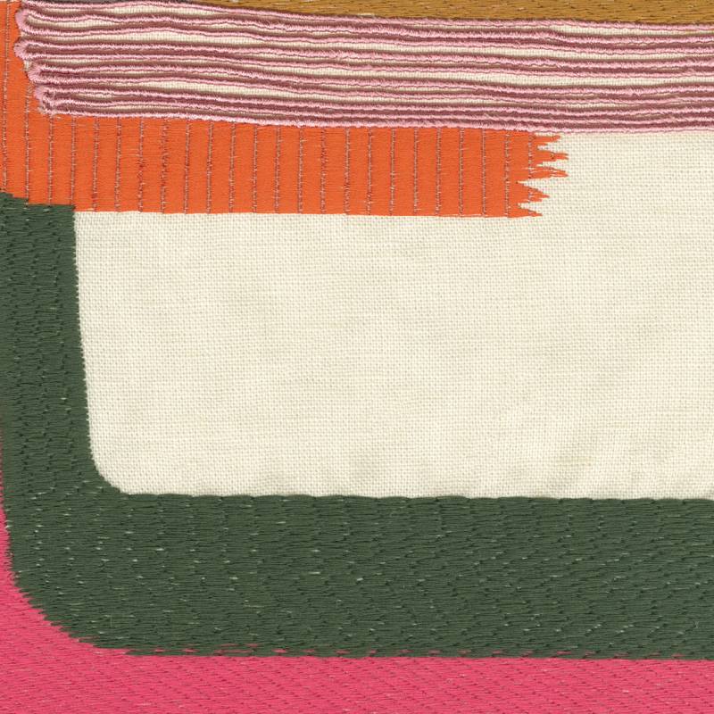 Хлопчатобумажная ткань с вышивкой Élitis Excentric ARCH-00087536 - Вид №3